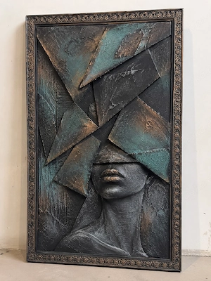  Silent Crown    3D Relief Wandkunst