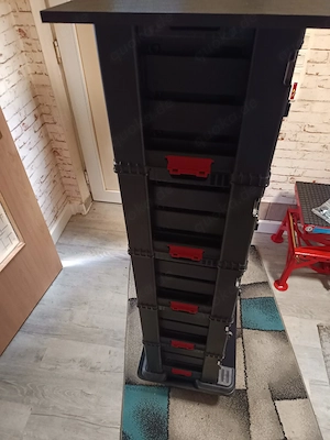 Keter Trolley 2 Module mit 10 Schubladen Arbeitsplatte und Rollen  Bild 3