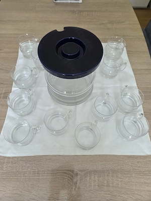 Bowleservice mit 12 Gläser 