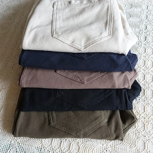 Damen - Schlupfhose im 5-Pocket-Jeans-Stil, Loungewear, 5 Farben, je 19  