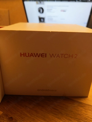 Huawei Watch schwarz mit schwarzem Silikon Armband