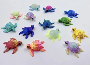 Süße bunte Schildkröten mit Eier