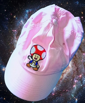    Rosa Toad   Super Mario Basecap guter Zustand   