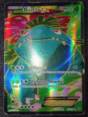 Pokémon Karte Bisaflor EX (XY 141) PL   Deutsch   im Sleeve