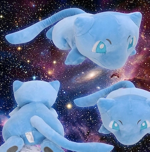 Shiny Mew Plüschtier   Kuscheltier   Blaues Pokémon (Selten) NEU
