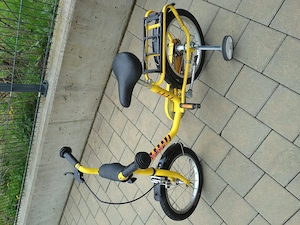 Pukyfahrrad gelb mit Stützräder 