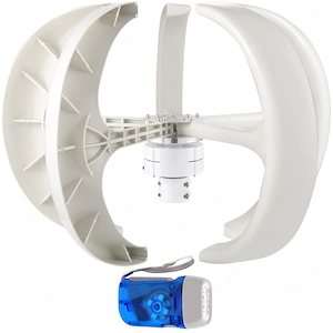 Artikel: Wind Power Turbine Generator Pinwheel Vertical Axis 600W 5 Nylon Blades 12V Hochwertiger Ar