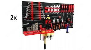 Artikel: Doppelpack Set 2x je 80x40cm Wandregal Werkzeughalter Werkstattregal Hochwertiger Artikel a