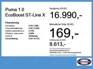Ford Puma 1.0 EcoBoost ST-Line X LED Navi Pano ACC