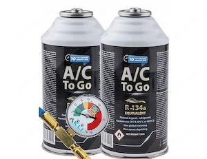 Klimaanlage Wartung komplett Set 2x 500G R134a mit Befuellschlauch