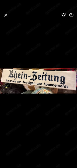 Ladenschild Leuchtschild Rhein Zeitung