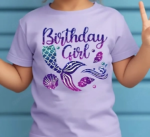 Geburtstags T-Shirt Meerjungfrau