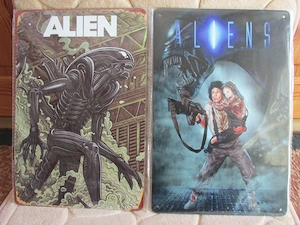 Alien Aliens Predator 30 x 20 cm Blechschild Metallschild