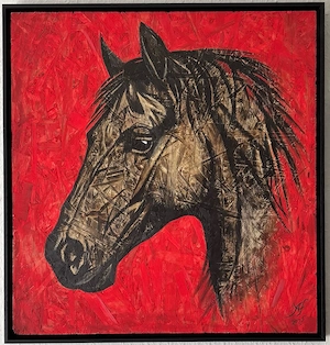 UNTAMED | Original Gemälde | Acryl auf OSB | 50x50