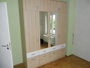 Kleiderschrank weiß, 8 türig, 8 Schübe , B 180 cm H 240 cm