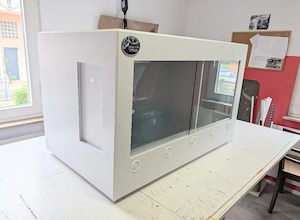buddys.snakes Terrarium 100x60x60 cm mit Seitenscheiben und Magnet- Abdeckungen (unbenutzt)