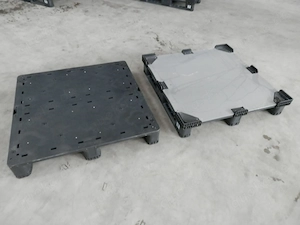 Stabile Kunststoffpaletten, Plastikpaletten 1,0m x 1,0m