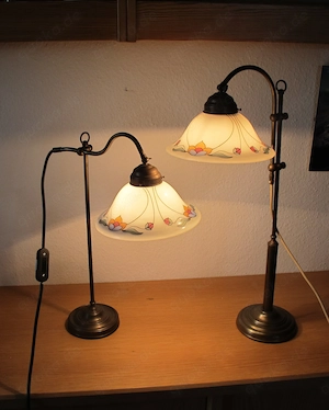 1Tiffany Tischlampen verstellbar bis 52 cm Höhe , 1 Stück  verstellbar bis 68 cm Höhe