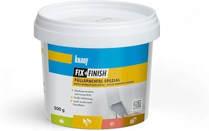 Knauf 593749 Fuellspachtel FIX Finish Spezial zum Fuellen von Spalten und Rissen mit maessigen Beweg