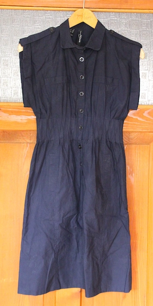Tolles Blusen-Kleid von Mango Suit, Businesskleid, Gr. S XS, dunkelblau marine
