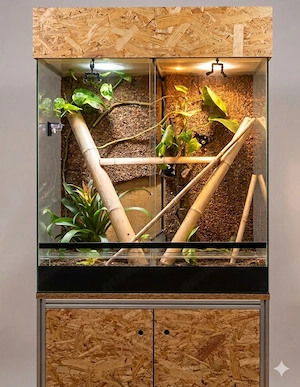 Terrarium mit 2 Bewohnern
