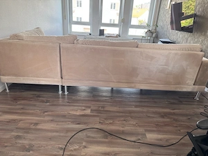 Bequemes Samt L-Sofa