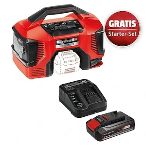 Hybridkompressor Pressito & PCX Starterkit Hochwertiges Set bestehend aus Maschine, 18 V 2,5 Akku un