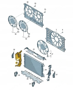 Artikel: ORIGINAL Audi Q7 4M RADIATOR AIR CONTROL RIGHT 4M0121284CE Hochwertiger Artikel aus unserem