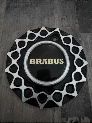 Felgendeckel Nabenkappe Brabus Monoblock 1 Schwarz Glanzgedreht