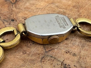 Dugena antike Damen Armbanduhr Mechanisch Handaufzug Läuft Glas Fehlt Bild 4