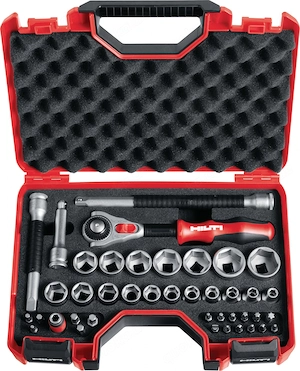 Artikel: Hilti socket wrench set S-SWS socket wrench S-SWS 3 8" (40) set #2045971 Hochwertiger Artik