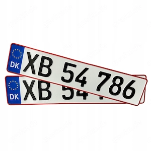 Autokennzeichen KFZ Kennzeichen fuer Sammler oder Showzwecke original gepraegt Daenemark