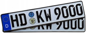 Autokennzeichen KFZ Kennzeichen fuer Sammler oder Showzwecke original gepraegt Deutschland Heidelber