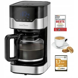 Profi Cook Filterkaffeemaschine 1 5 l mit Touchdisplay Kaffeemaschine