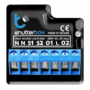 BleBox ShutterBox DC WiFi 12 24V Android iOS Controller fuer Jalousien SmartHome
