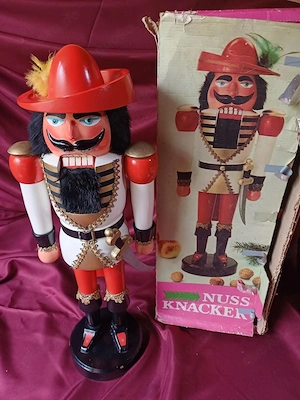 Nussknacker 54cm Gotha Kürassier DDR 60e Jahre Vintage deko retro