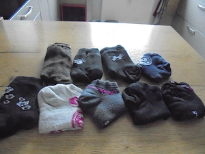 9 Paar Socken bunt gemischt Gr. 38-39 