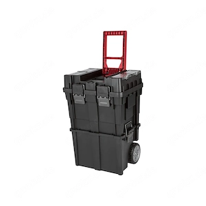 -Mit 2 gro en R dern - einfacher Transport dank Trolley-Funktion -Verschiedene F cher f r Werkzeug, 