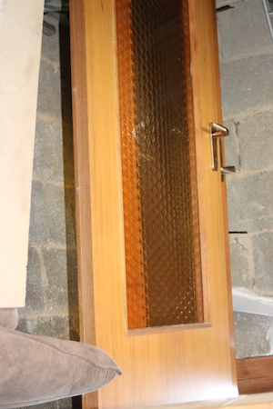Glastür normgröße Holzrahmen