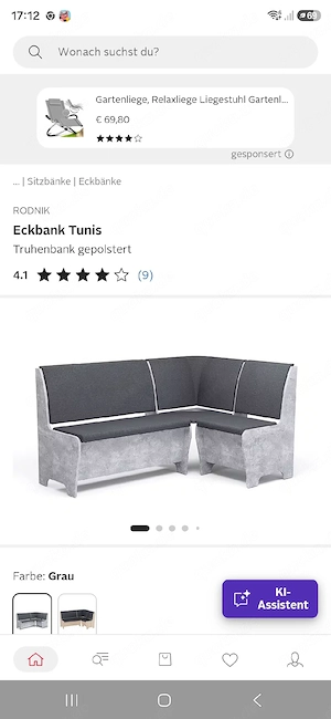 eckbank mit Tisch 