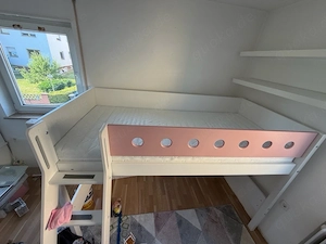 Kinder-Hochbett   Etagenbett mit matraze 90x200