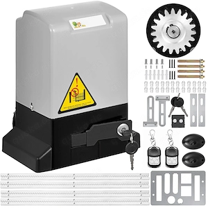 Torantrieb Schiebetor 600 kg Set 12 m elektrischer Schiebetorantrieb 13 m min mit 2 Fernbedienungen