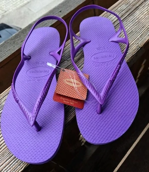Neue Havaianas Sunny II Gr. 41-42 violett   lila - Flip Flop mit Fersenriemen