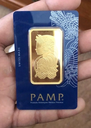 Pamp Goldbarren 31,1g im Blister mit Zertifikat 