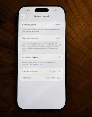 iPhone 16 Pro 512GB 88% (Schwarz 2 esims)