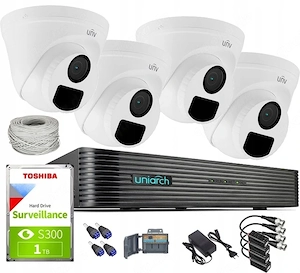 Uniarch 5MPX-UNI-4KIT-T115 mit 4 Full-HD-IR-Kameras zur  berwachung  berwachungskamera  BERWACHUNGS-