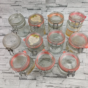 11x Gläser 750ml Bügelglas Vorratsglas Einmachglas Glas 1kg 