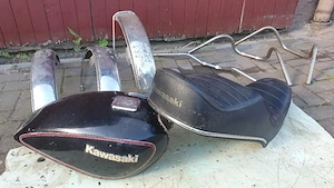 Kawasaki  440 mit Brief u. Teilen