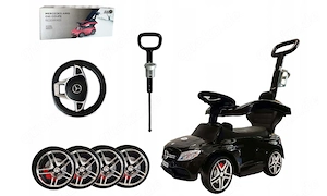 Das Set beinhaltet:   Mercedes C63 Coup  AMG, Fahrer   Gehhilfe   Schieber in einem Spielzeug! Da