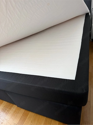 Bett inkl. Matratze & waschbarem Topper
